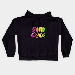 2Nd Grade Ie Dye Teacher Team Second Grade Squad Girls Boys Kids Hoodie